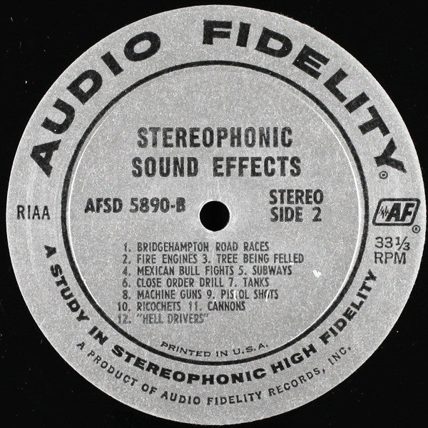 Various : Stereophonic Demonstration And Sound Effects (LP, RP)