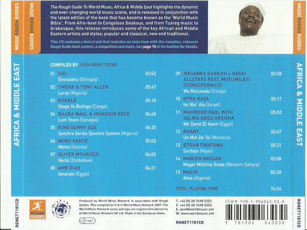 Various : The Rough Guide To World Music: Africa & Middle East (CD, Comp, Enh)