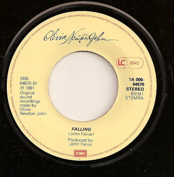 Olivia Newton-John : Landslide (7", Single)
