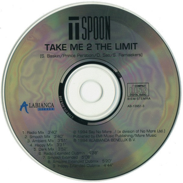 T-Spoon : Take Me 2 The Limit (CD, Maxi)