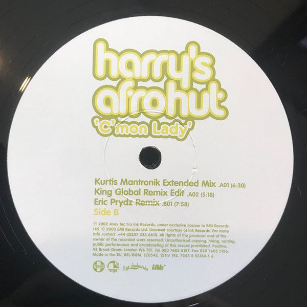 Harry's Afro Hut : C'mon Lady (12")