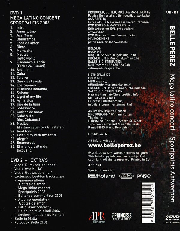 Belle Perez : Mega Latino Concert - Sportpaleis Antwerpen (2xDVD-V)