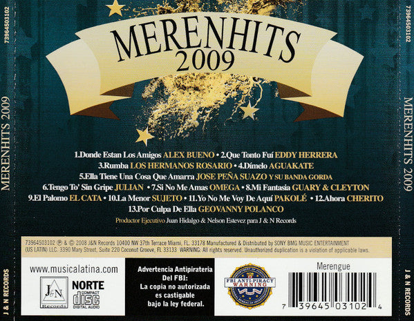 Various : Merenhits 2009 (CD, Comp)