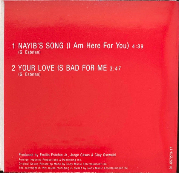 Gloria Estefan : Nayib's Song (I Am Here For You) (CD, Mini, Single)