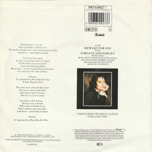 Basia : New Day For You (7", Single)