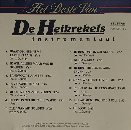De Heikrekels : Het Beste Van De Heikrekels Instrumentaal (CD, Comp)