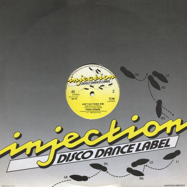 Fire & Desire : Ain't No Thing (12")