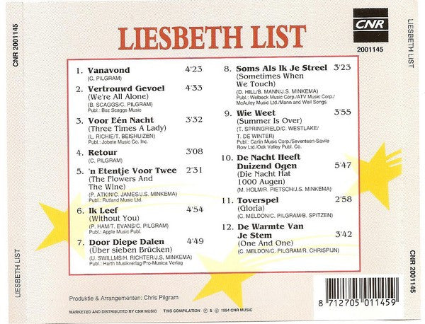 Liesbeth List : Liesbeth List (CD, Album, RE)