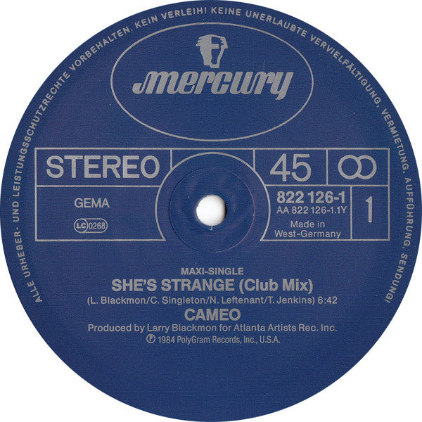 Cameo : She's Strange (12", Maxi)