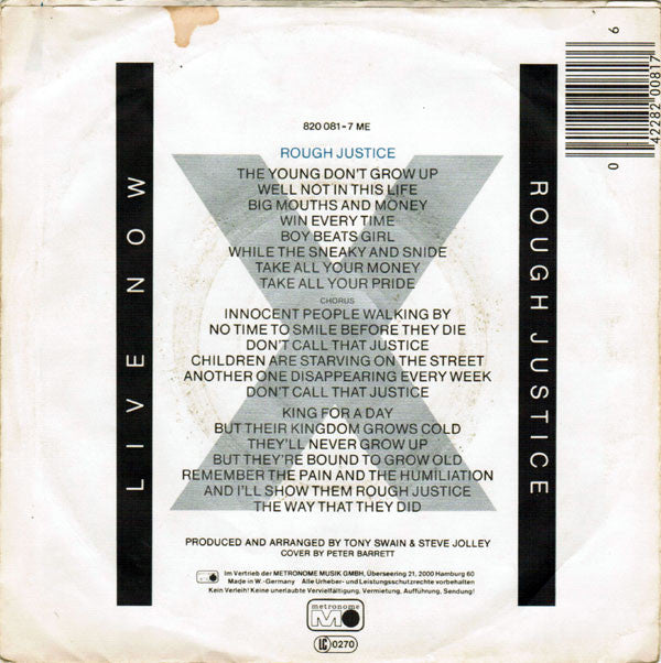 Bananarama : Rough Justice (7", Single)
