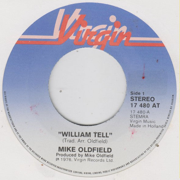 Mike Oldfield : The William Tell Overture (7", Single)