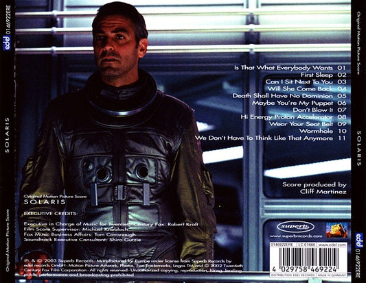 Cliff Martinez : Solaris (Original Motion Picture Score) (CD, Album)