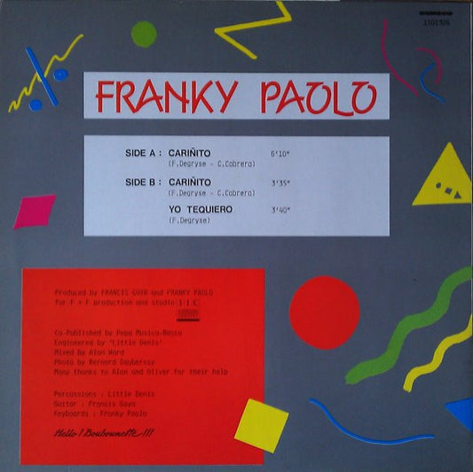 Franky Paolo : Cariñito (12")