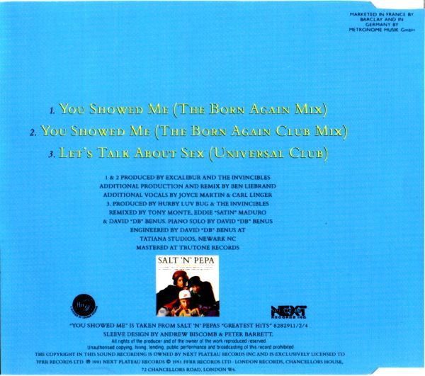 Salt 'N' Pepa : You Showed Me (CD, Single)