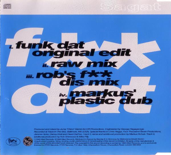 Sagat : F** Dat (CD, Maxi)