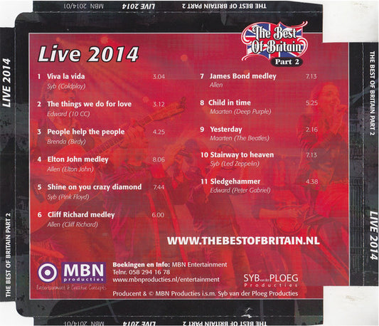 The Best Of Britain : Part 2 - Live 2014 (CD, Album)