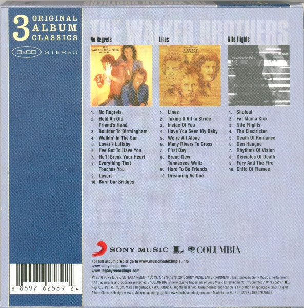 The Walker Brothers : 3 Original Album Classics (3xCD, Album + Box, Comp)