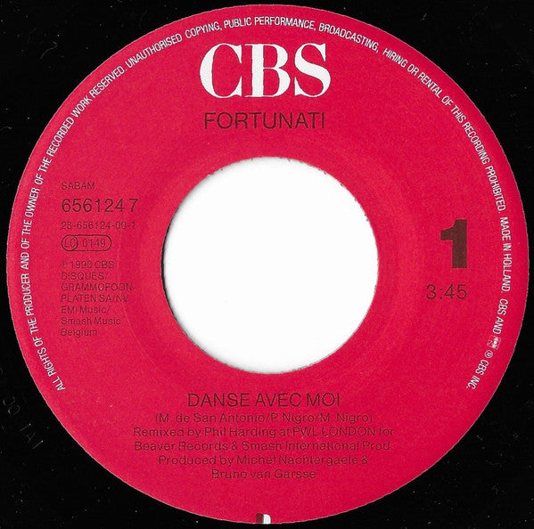Michael Fortunati : Danse Avec Moi (7", Single)