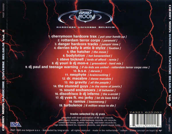Various : Cherry Moon - Hardcore Universe Belgium Vol. II (CD, Comp)
