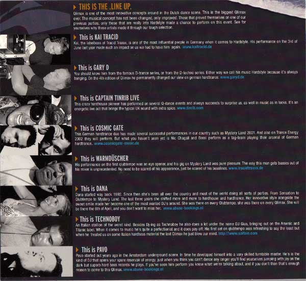 Various : Qlimax 6 April 2002 Thialf Heerenveen - This Is The Sound (CD, Maxi, Mixed, Promo)