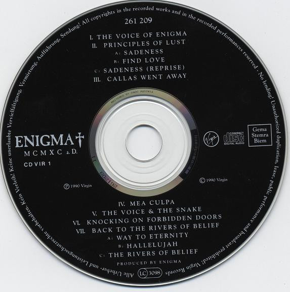 Enigma : MCMXC a.D. (CD, Album)