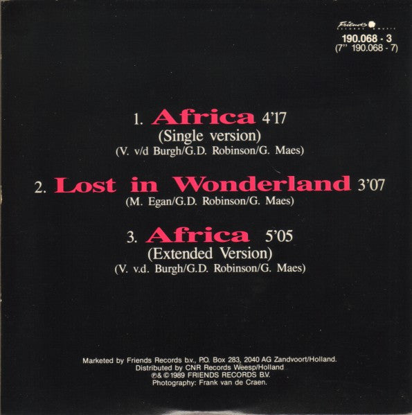 Gale Robinson : Africa (CD, Single)