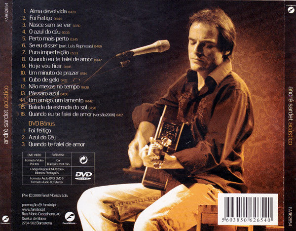 André Sardet : Acústico (CD, Album + DVD-V, PAL)
