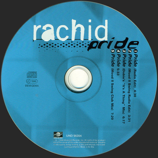 Rachid : Pride (CD, Maxi)