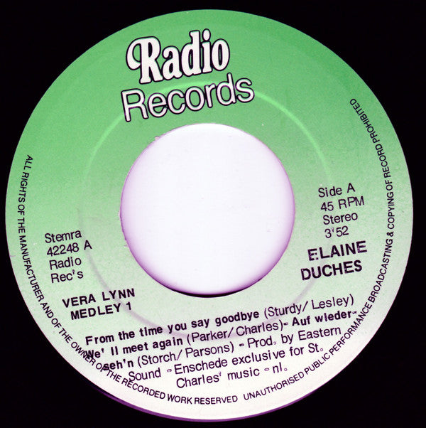 Elaine Duches : Vera Lynn Medley 1 (7")