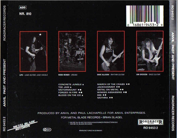 Anvil : Past And Present - Live In Concert (CD, Album)