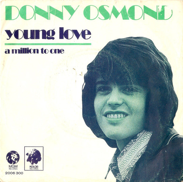 Donny Osmond : Young Love (7", Single, Mono)
