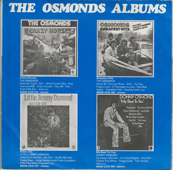 Jimmy Osmond : Tweedle-Dee (7", Single)