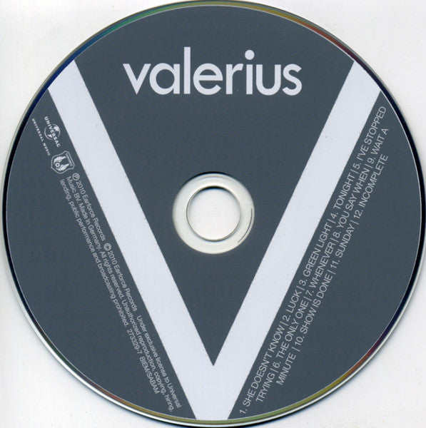 Valerius : Valerius (CD, Album)