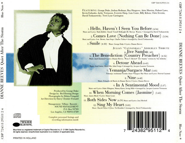 Dianne Reeves : Quiet After The Storm (CD, Album)