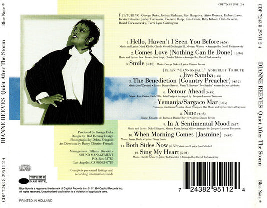 Dianne Reeves : Quiet After The Storm (CD, Album)