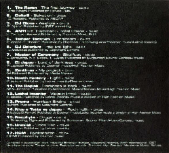 Lenny Dee & Kit Williams : Rebound Borghland 2001 - One Night In New York (CD, Comp, Dig)