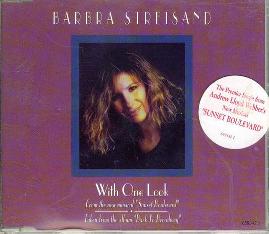 Barbra Streisand : With One Look (CD, Single)