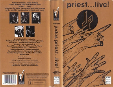 Judas Priest : Priest... Live! (VHS, PAL)