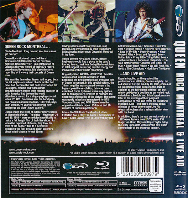 Queen : Rock Montreal & Live Aid (Blu-ray, Multichannel)