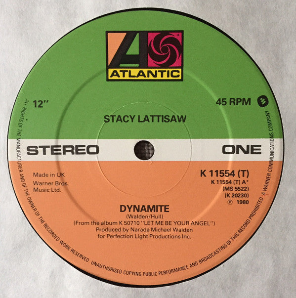 Stacy Lattisaw : Dynamite / Dreaming (12", Single)