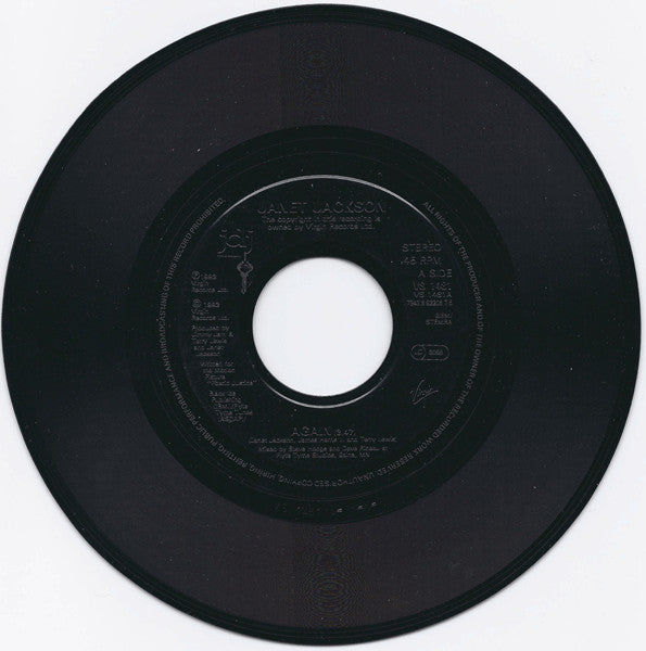 Janet Jackson : Again (7", Single, Jukebox)