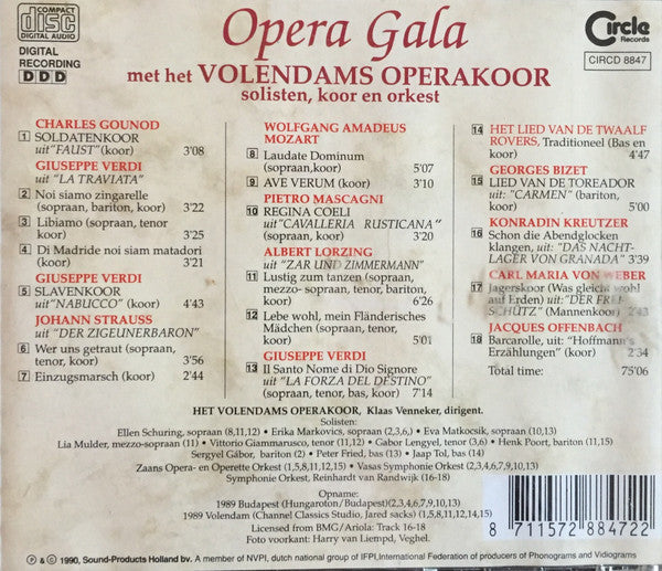 Het Volendams Opera Koor : Opera Gala Met Het Volendams Operakoor (CD, Comp)