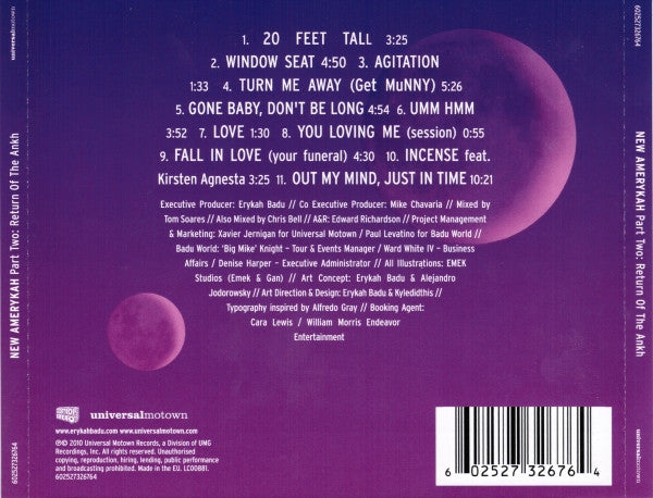 Erykah Badu : New Amerykah Part Two: Return Of The Ankh (CD, Album)