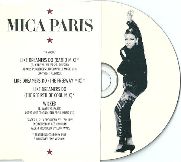 Mica Paris : Like Dreamers Do (CD, Single, Pic)