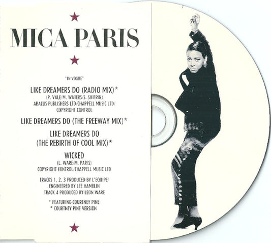 Mica Paris : Like Dreamers Do (CD, Single, Pic)
