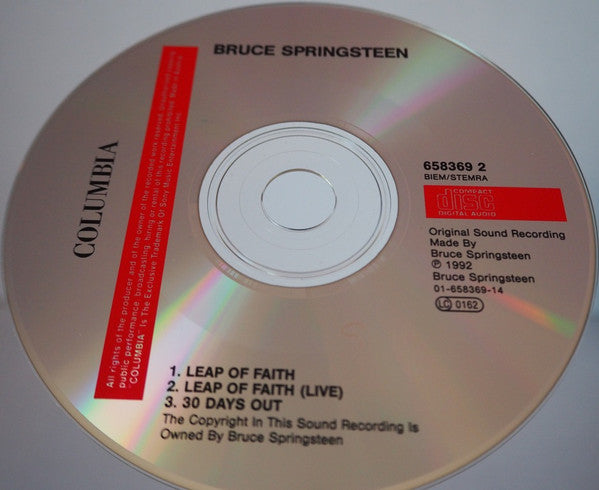 Bruce Springsteen : Leap Of Faith (CD, Maxi)