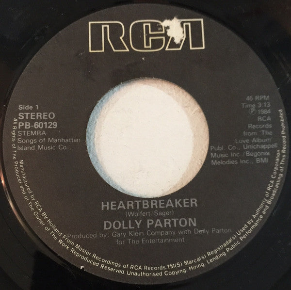 Dolly Parton : Heartbreaker (7", Single)