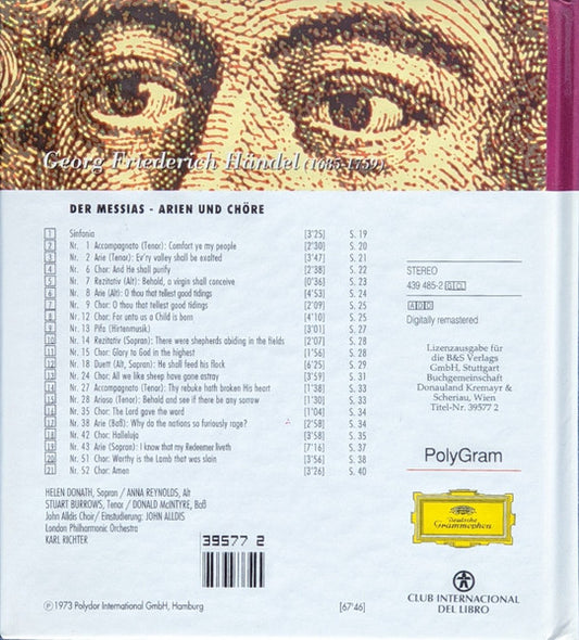 Georg Friedrich Händel / London Philharmonic Orchestra / John Alldis Choir - Karl Richter : Der Messias - Arien Und Chöre (CD, Club, RM)