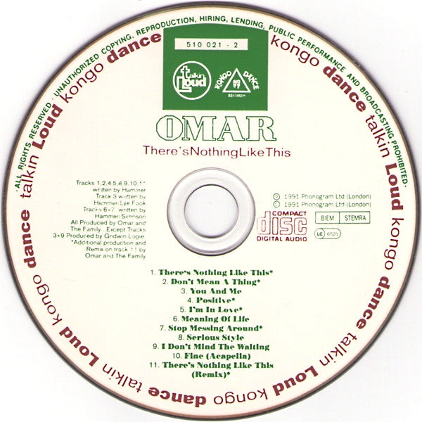 Omar : There's Nothing Like This (CD, Album, RE)