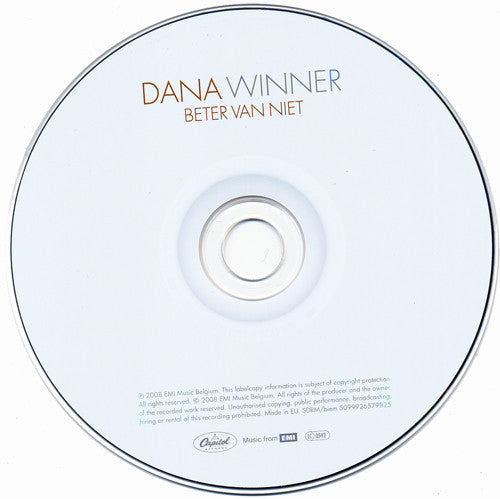 Dana Winner : Beter Van Niet (CD, Single)
